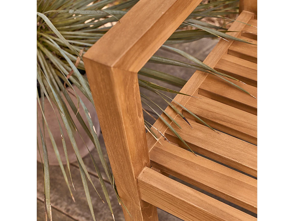 Banc de jardin en teck massif 160 cm