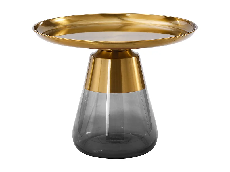 Table basse TIFFANY A en or/gris