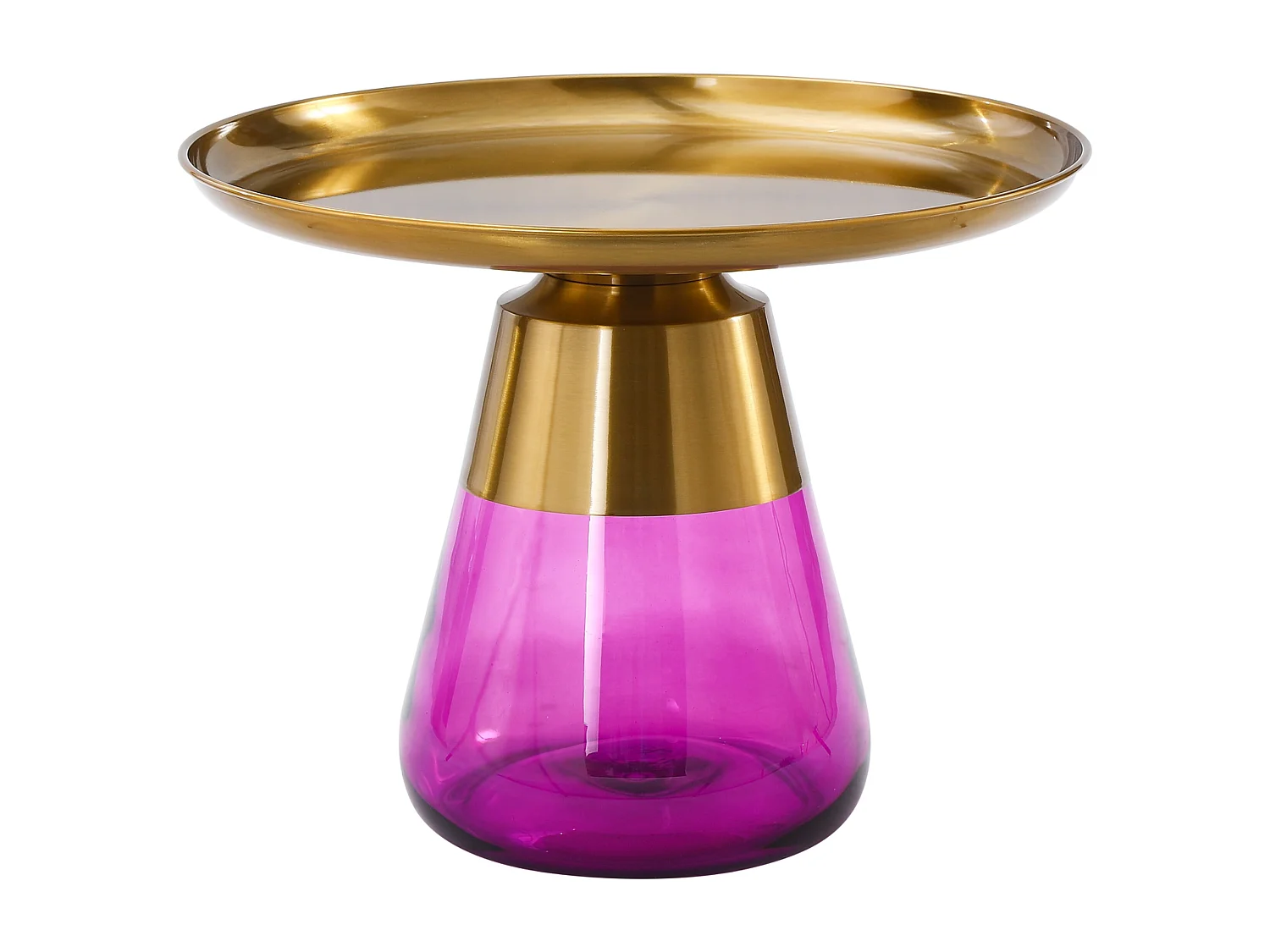 Table basse TIFFANY A en or/rose