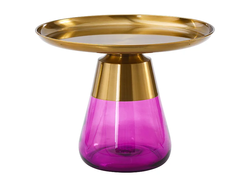Table basse TIFFANY A en or/rose