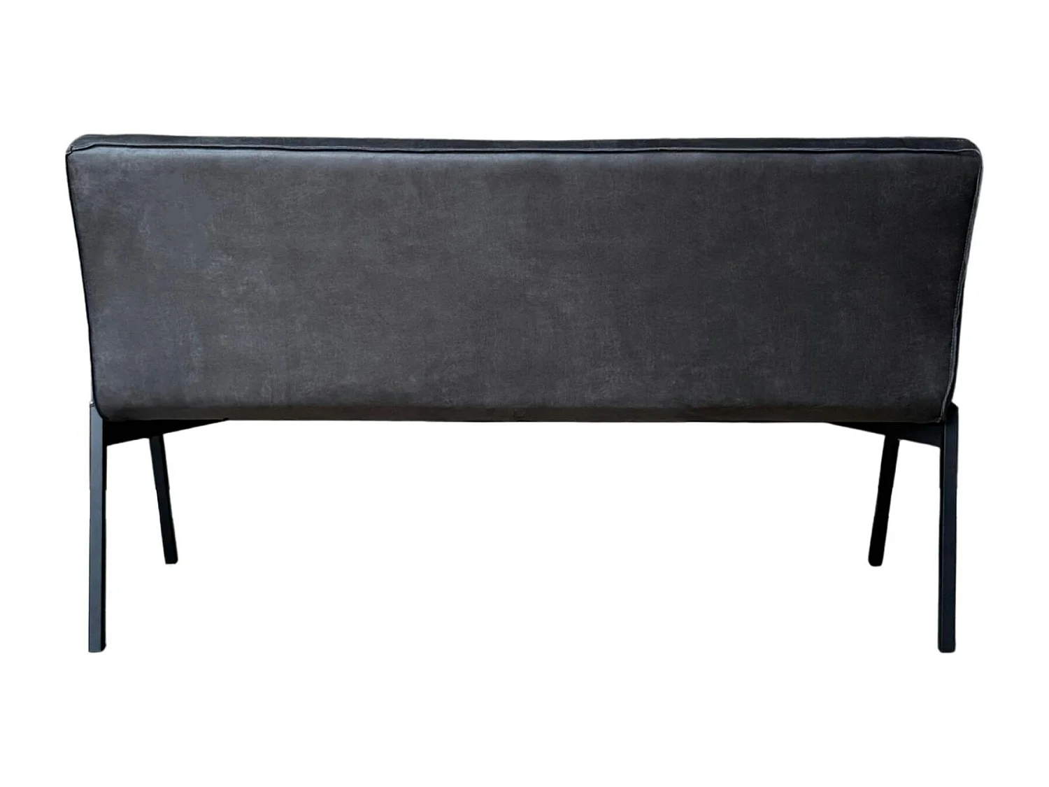Banc de table à manger gris foncé à bandes 155 cm CORTINA