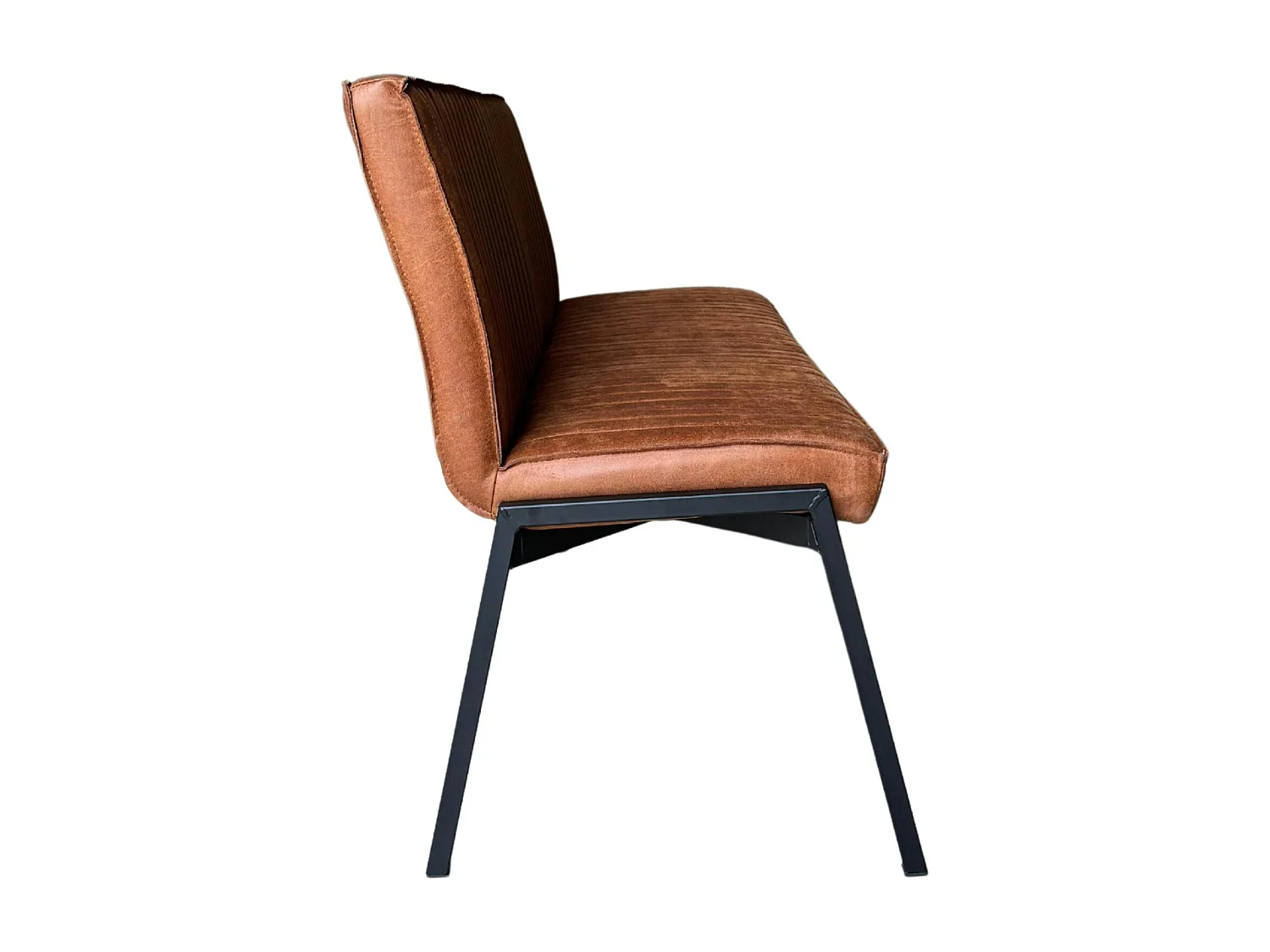 Banc de table à manger cognac à bandes 155 cm CORTINA