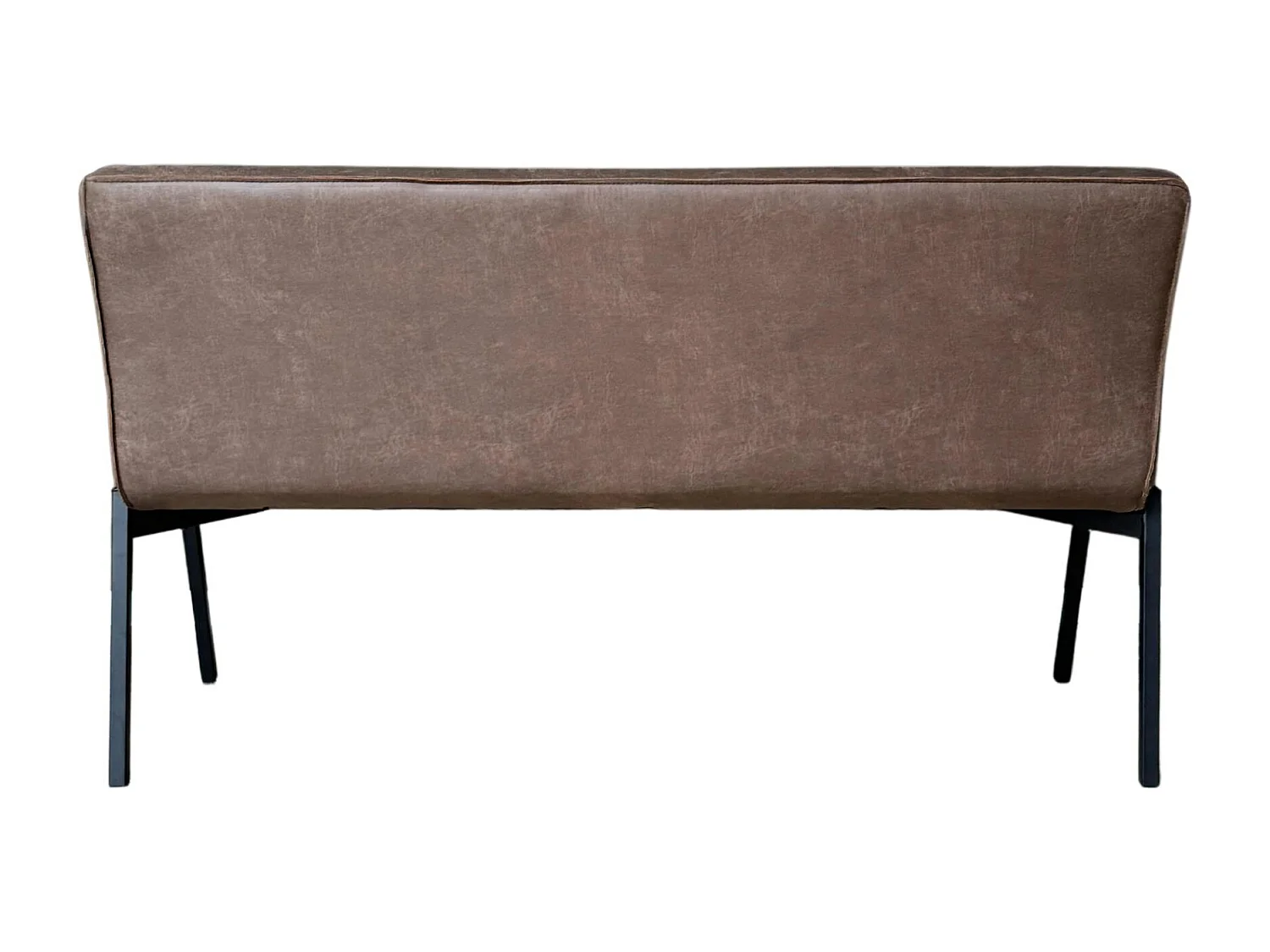 Banc de table à manger marron à bandes 155 cm CORTINA