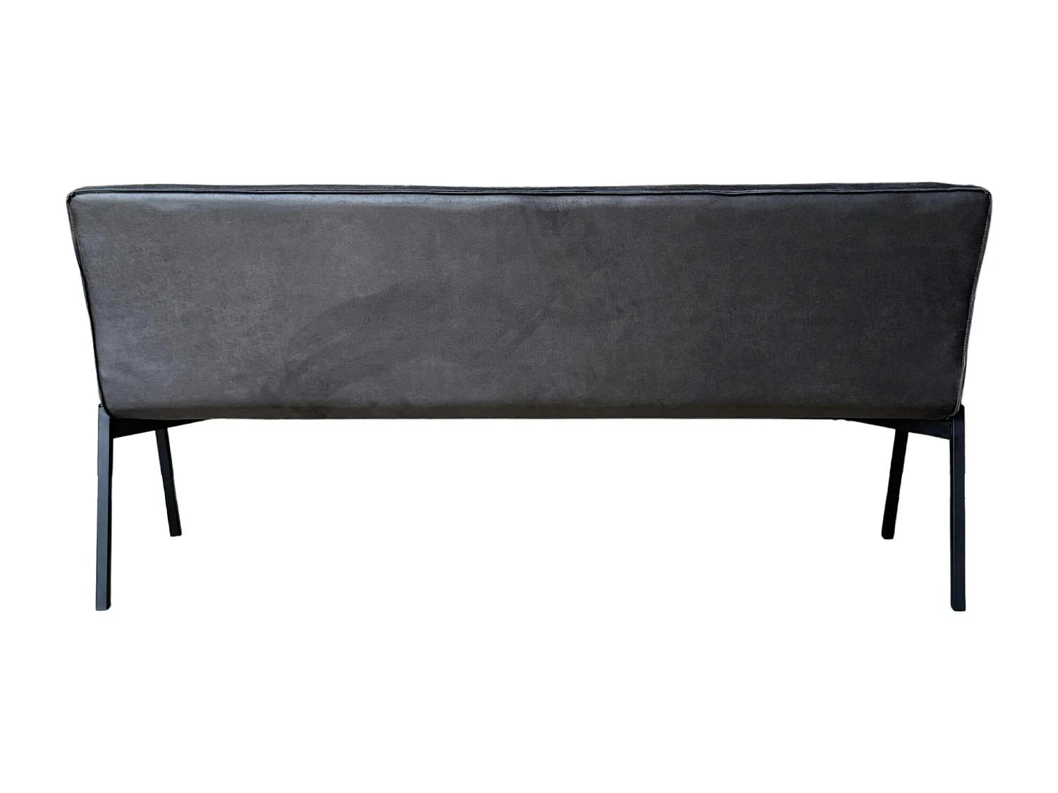 Banc de table à manger gris foncé à bandes 185 cm CORTINA