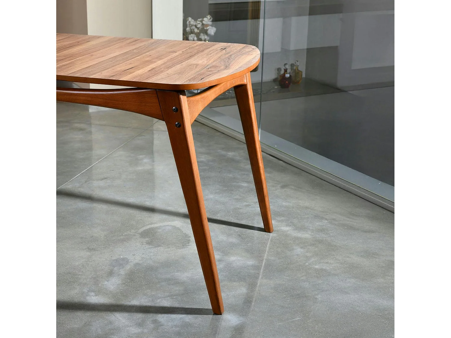 Ensemble salle à manger vintage - 4 chaises écrues SITIA