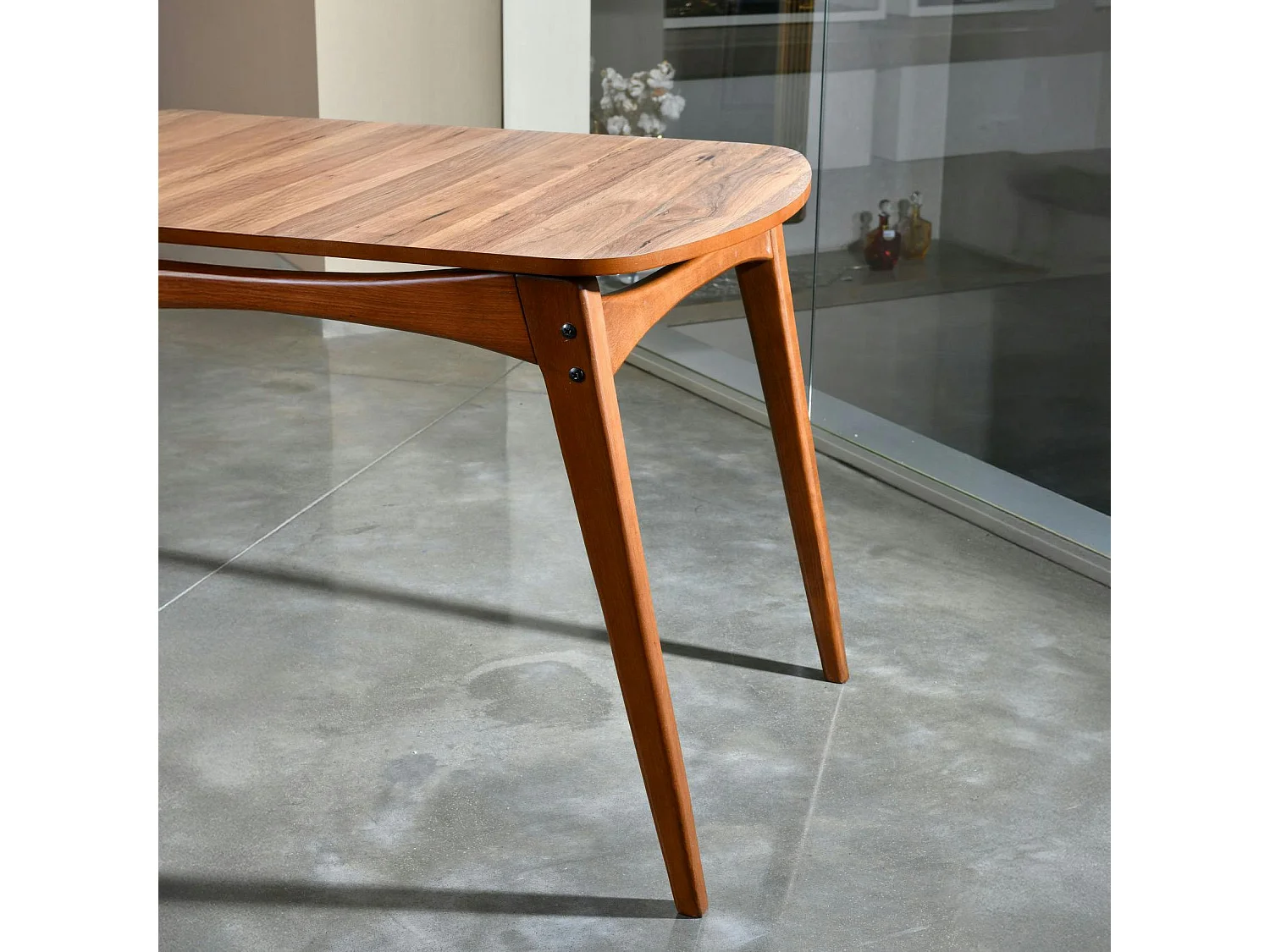 Ensemble salle à manger vintage - 4 chaises grises DILI