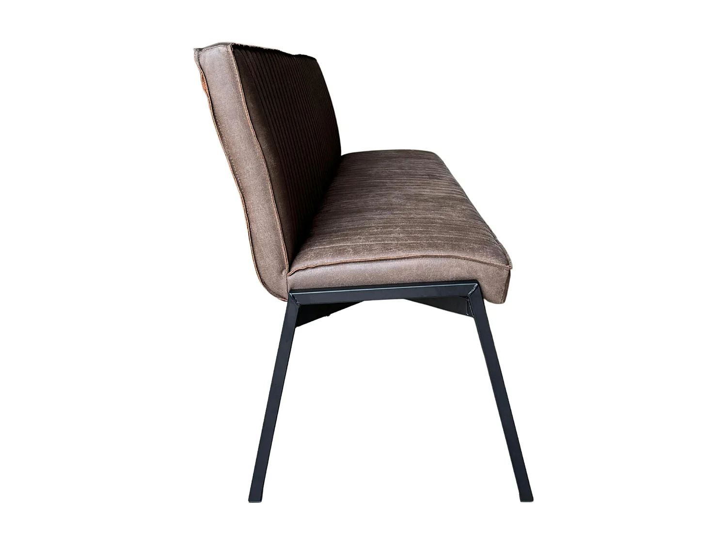 Banc de table à manger marron à bandes 185 cm CORTINA