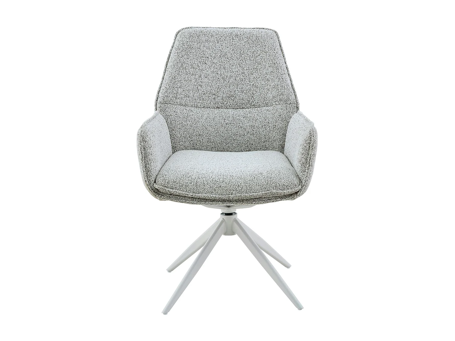 Chaise gris clair chiné pivotante à accoudoirs (lot de 2) CORTINA