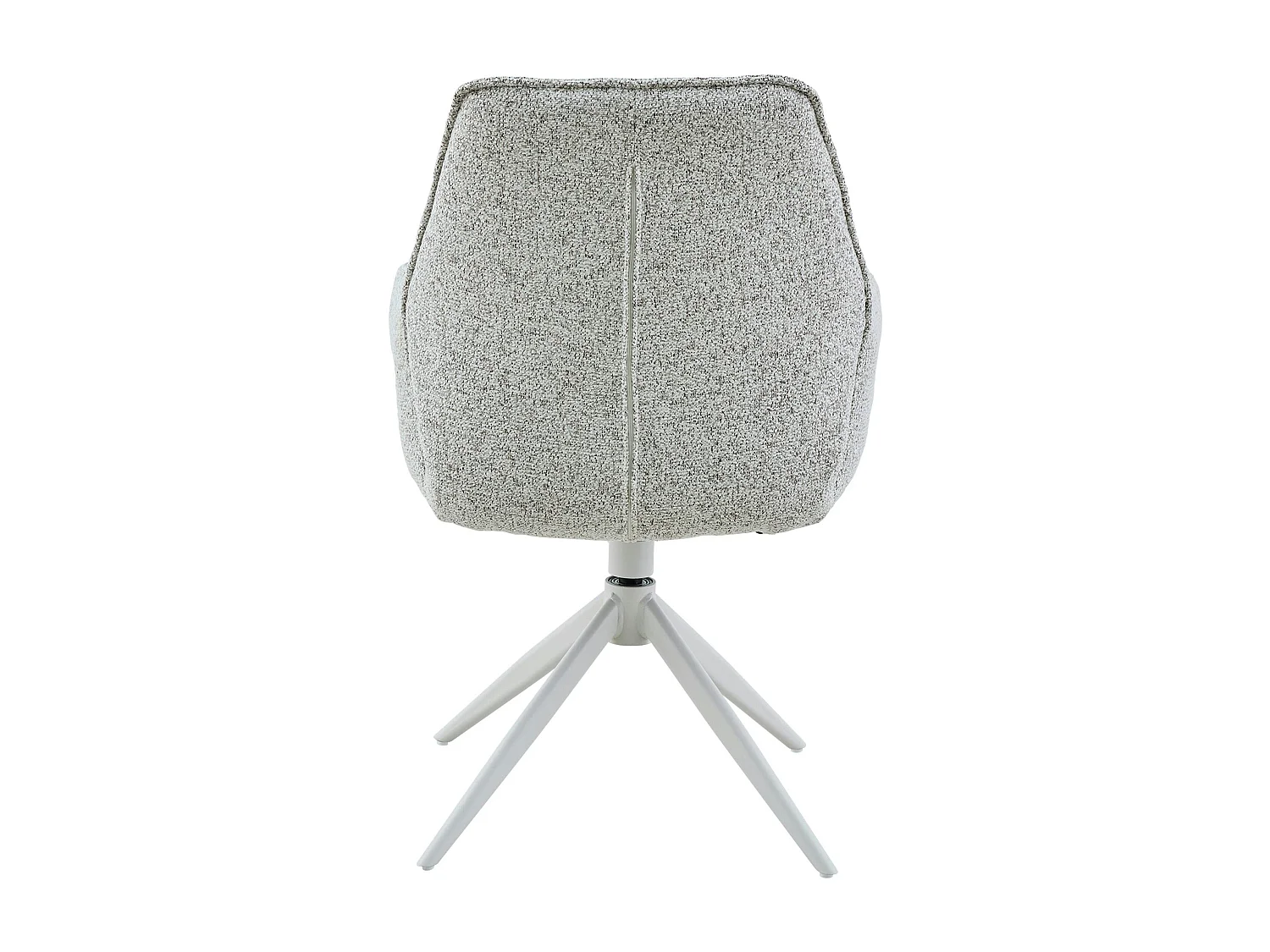 Chaise gris clair chiné pivotante à accoudoirs (lot de 2) CORTINA