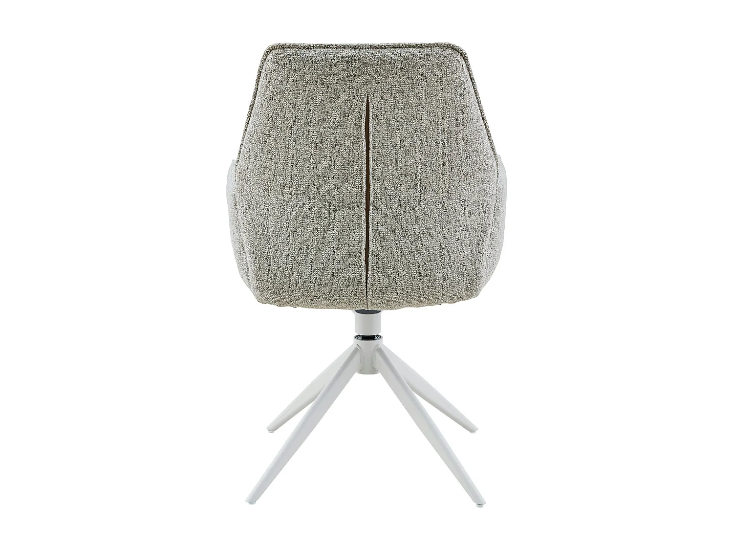 Chaise beige chiné pivotante à accoudoirs (lot de 2) CORTINA