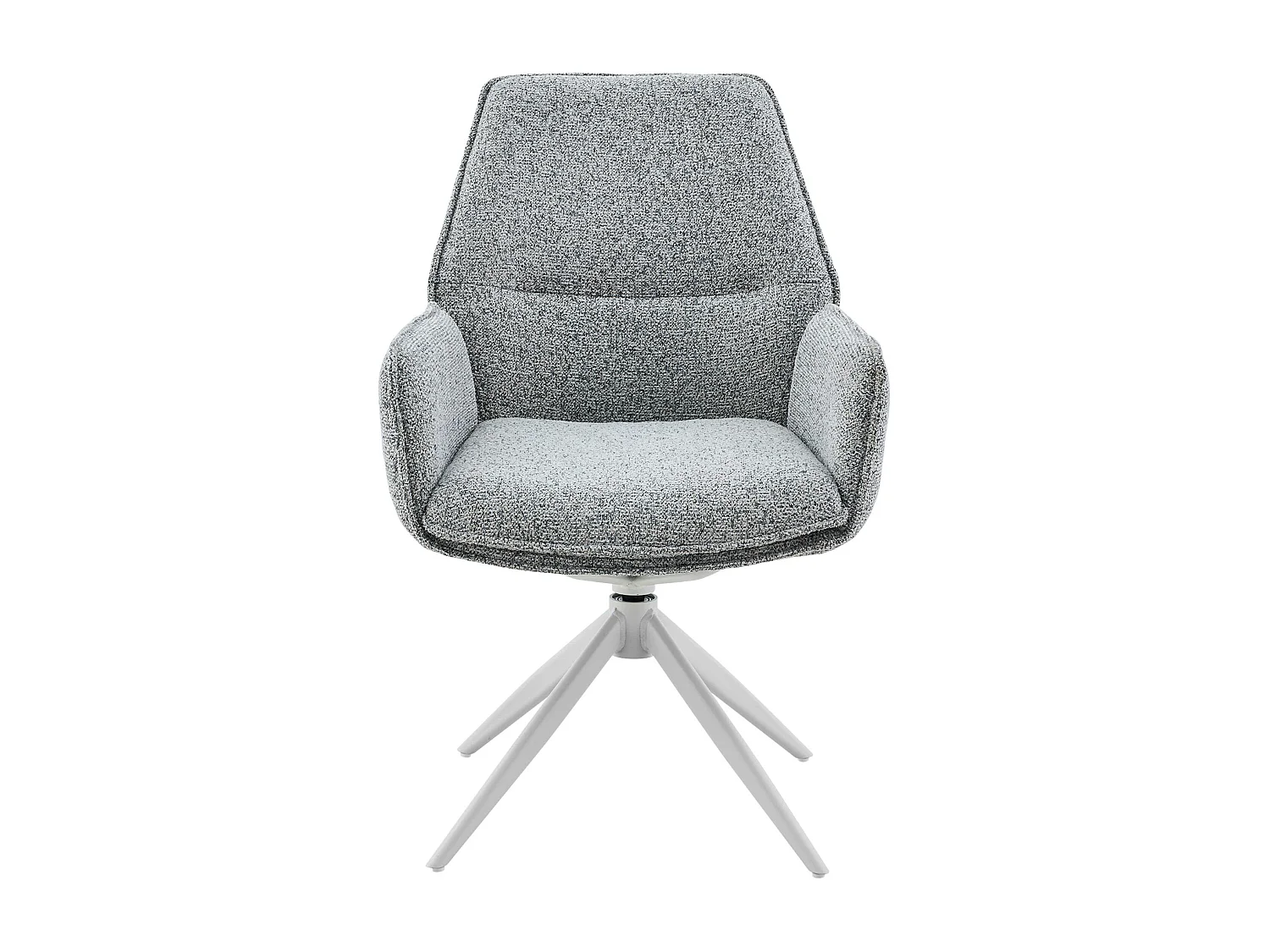 Chaise gris chiné pivotante à accoudoirs (lot de 2) CORTINA