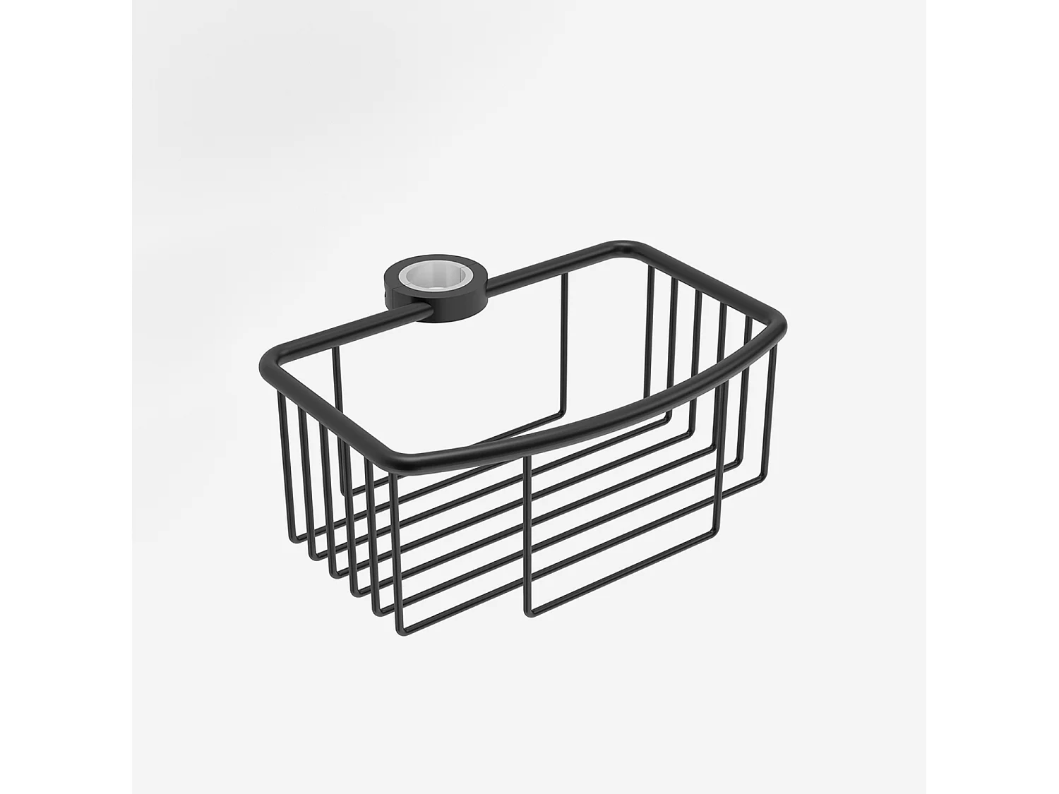 Panier barre de douche REMIX noir mat - BATHBAZAAR