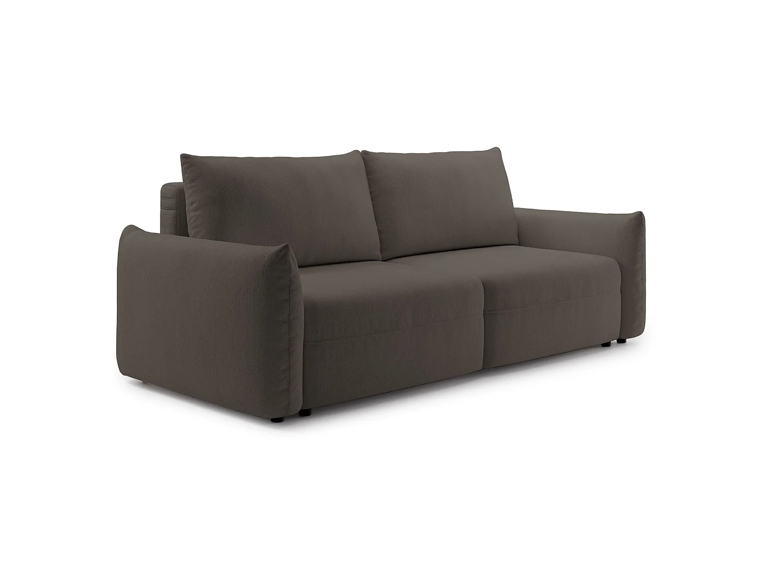 3-zits slaapbank – chenille – opbergruimte – Bruin – THEOLLA