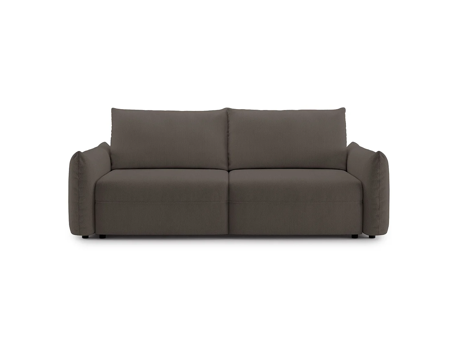 3-zits slaapbank – chenille – opbergruimte – Bruin – THEOLLA