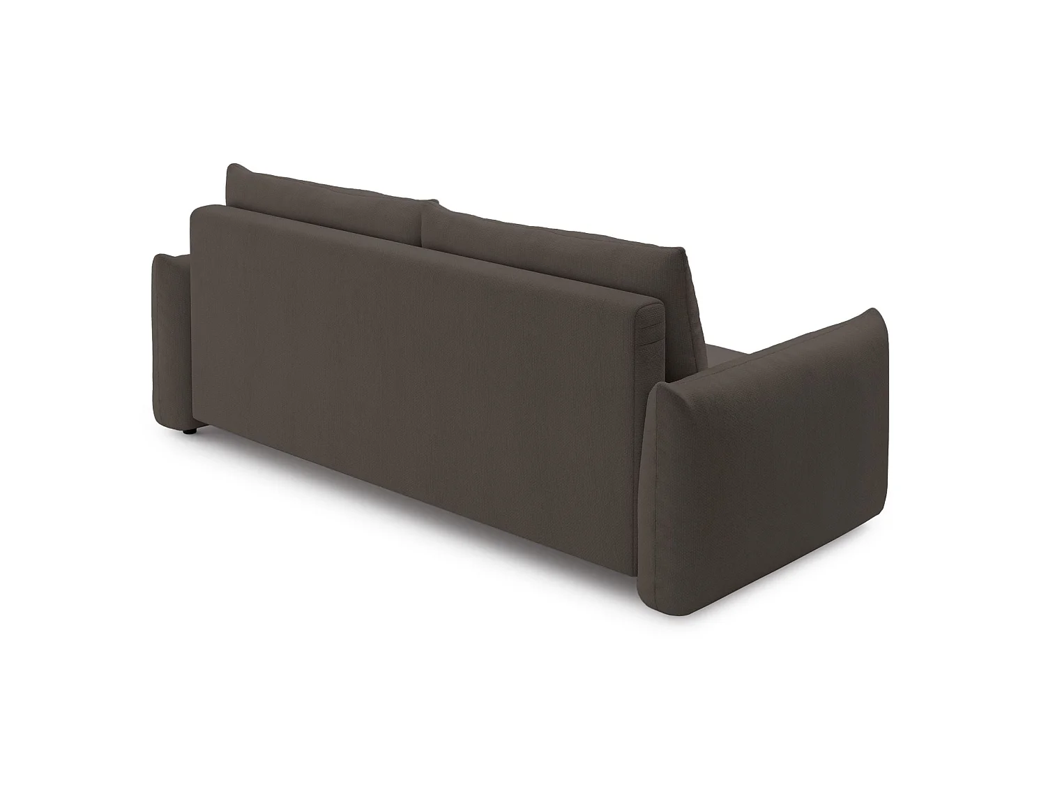 3-zits slaapbank – chenille – opbergruimte – Bruin – THEOLLA