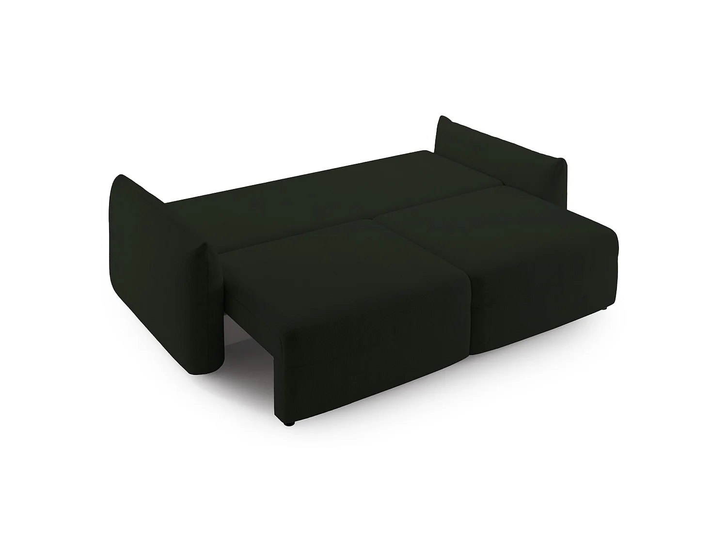 3-zits slaapbank – chenille – opbergruimte – Groen – THEOLLA