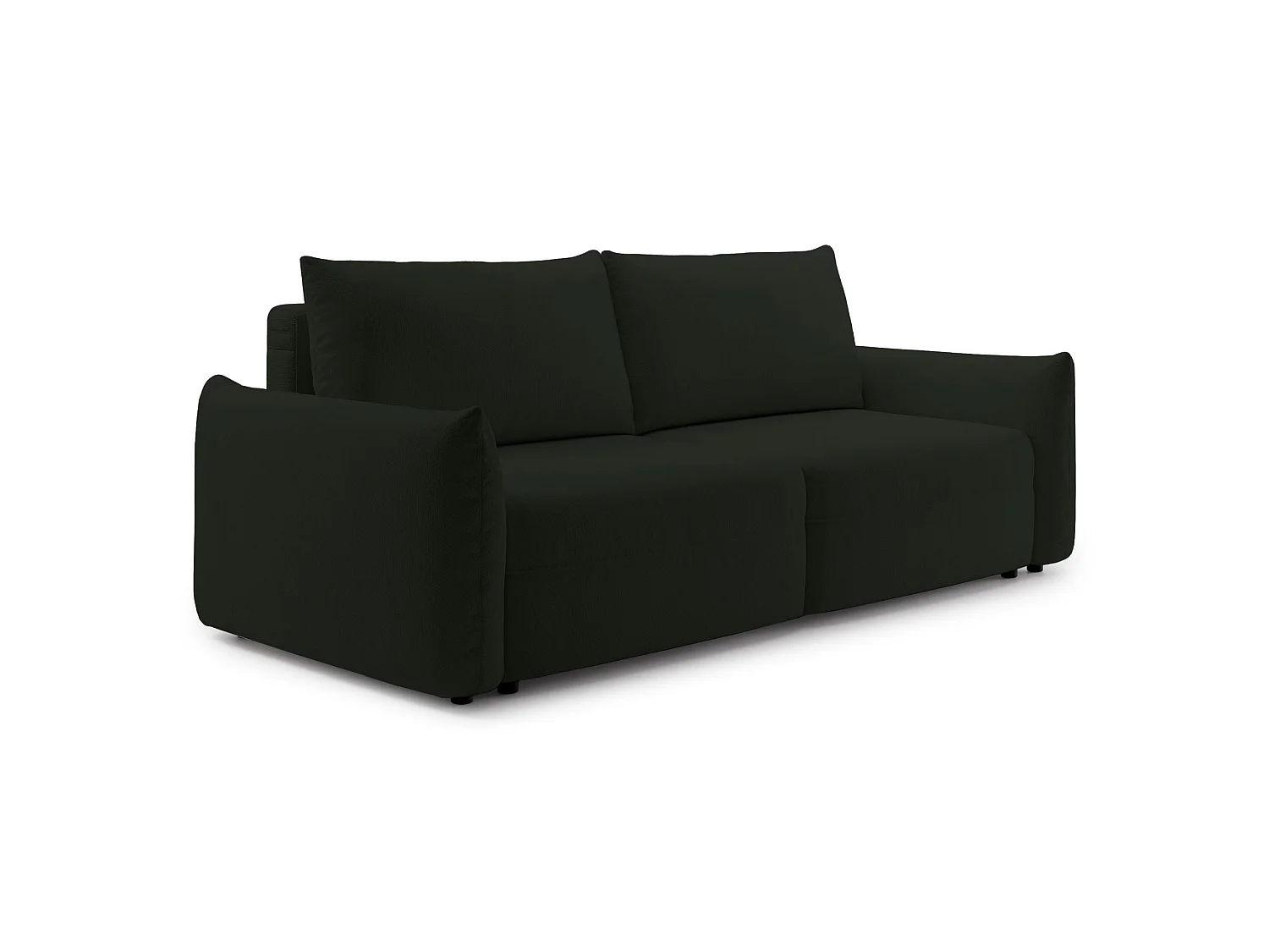 3-zits slaapbank – chenille – opbergruimte – Groen – THEOLLA