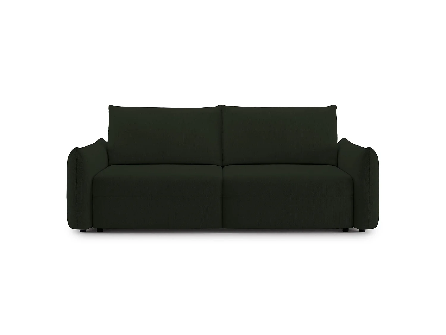 3-zits slaapbank – chenille – opbergruimte – Groen – THEOLLA