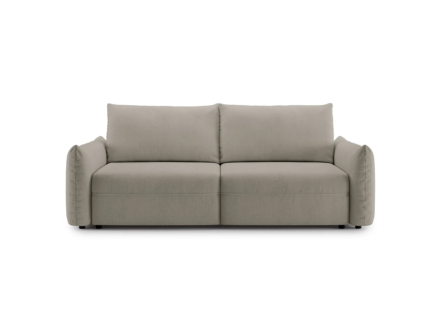 3-zits slaapbank – chenille – opbergruimte – Beige – THEOLLA