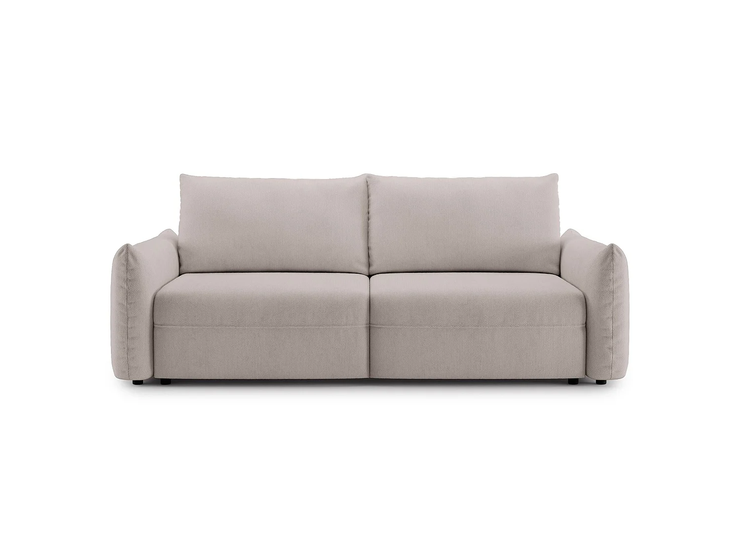 3-zits slaapbank – chenille – opbergruimte – Lichtbeige – THEOLLA