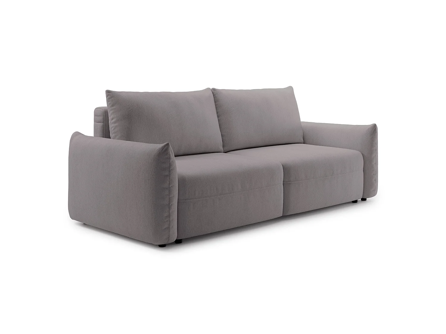3-zits slaapbank – chenille – opbergruimte – Grijsbeige – THEOLLA