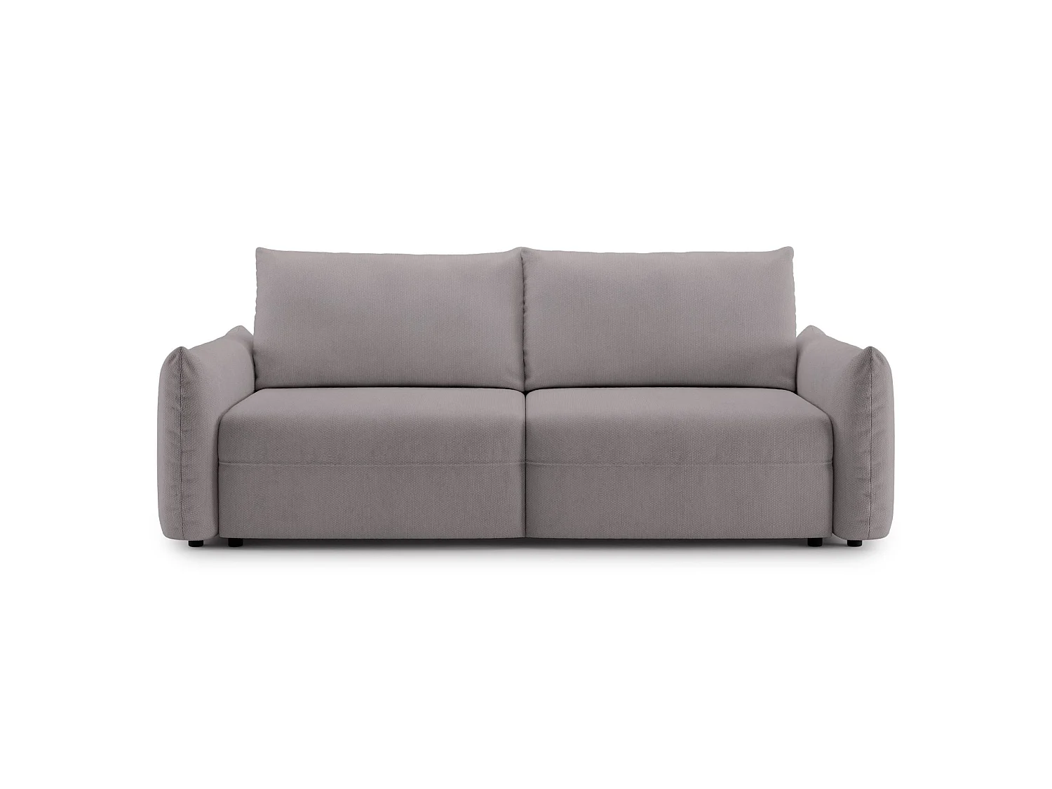 3-zits slaapbank – chenille – opbergruimte – Grijsbeige – THEOLLA