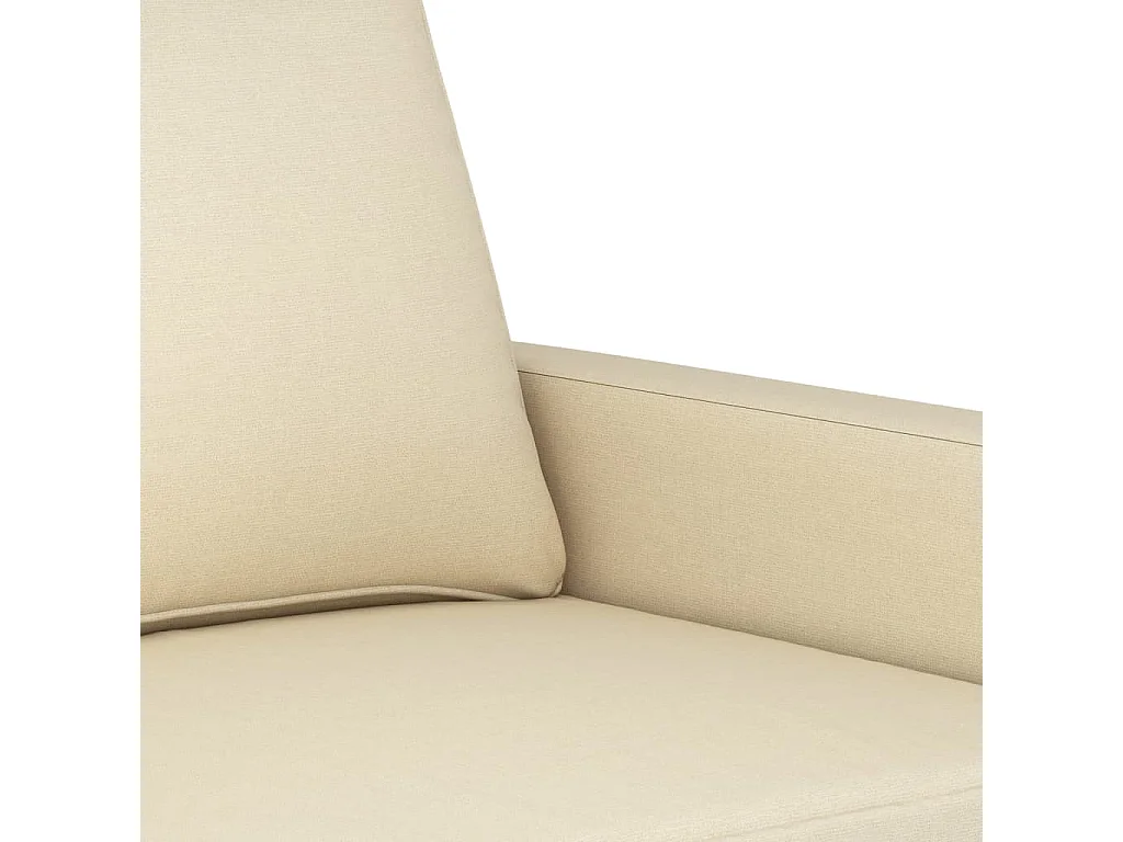 2-Sitzer-Sofa Creme 140 cm Stoff