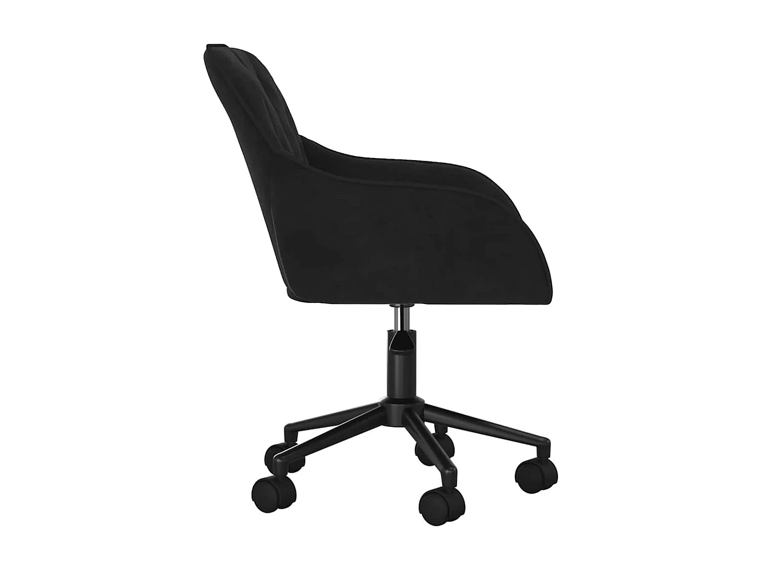 Bürostuhl Drehbar Schwarz Samt