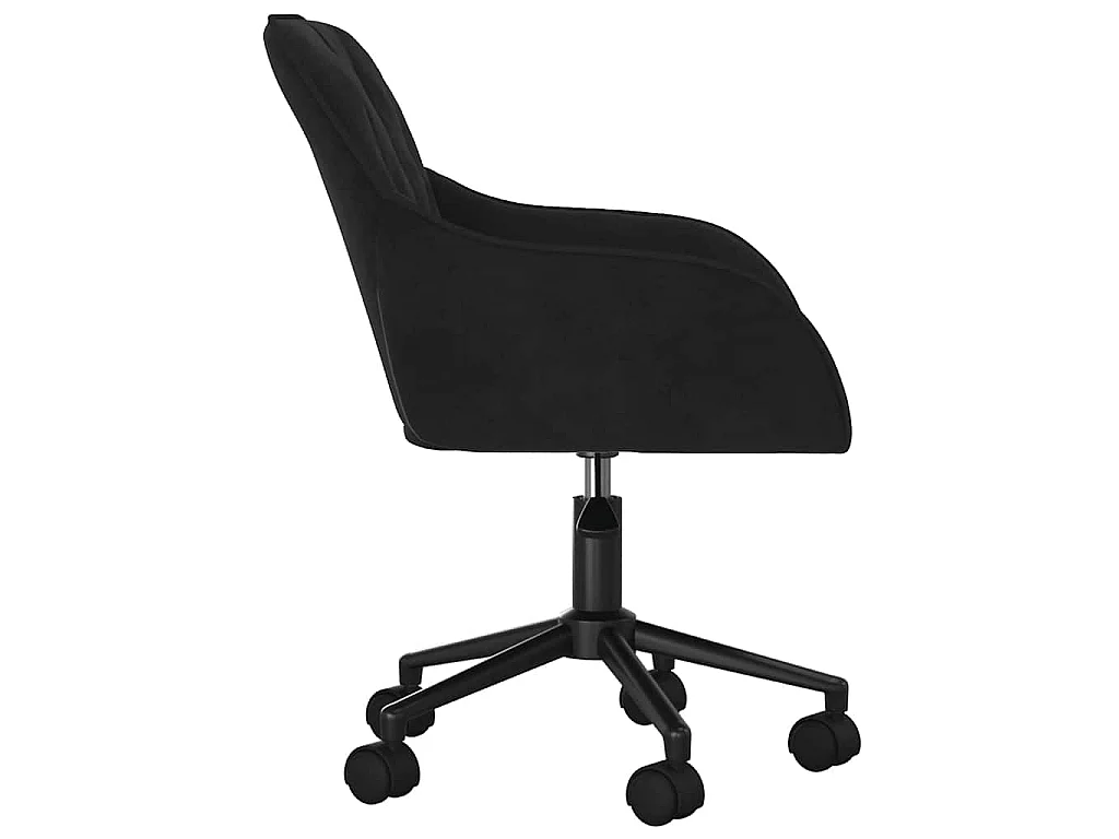 Bürostuhl Drehbar Schwarz Samt