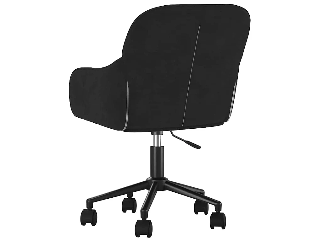 Bürostuhl Drehbar Schwarz Samt