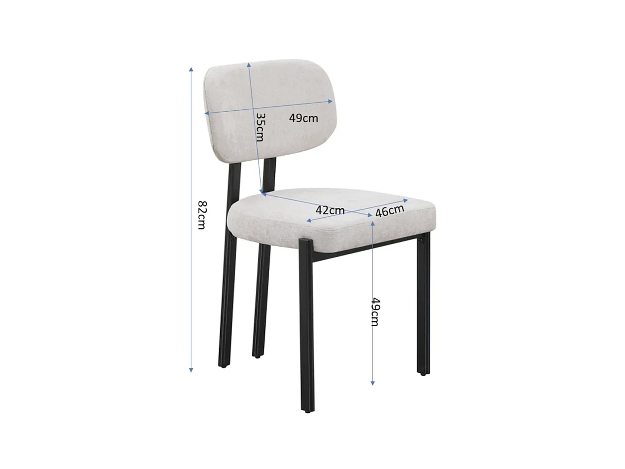 Chaise KELIS Noir Élégance