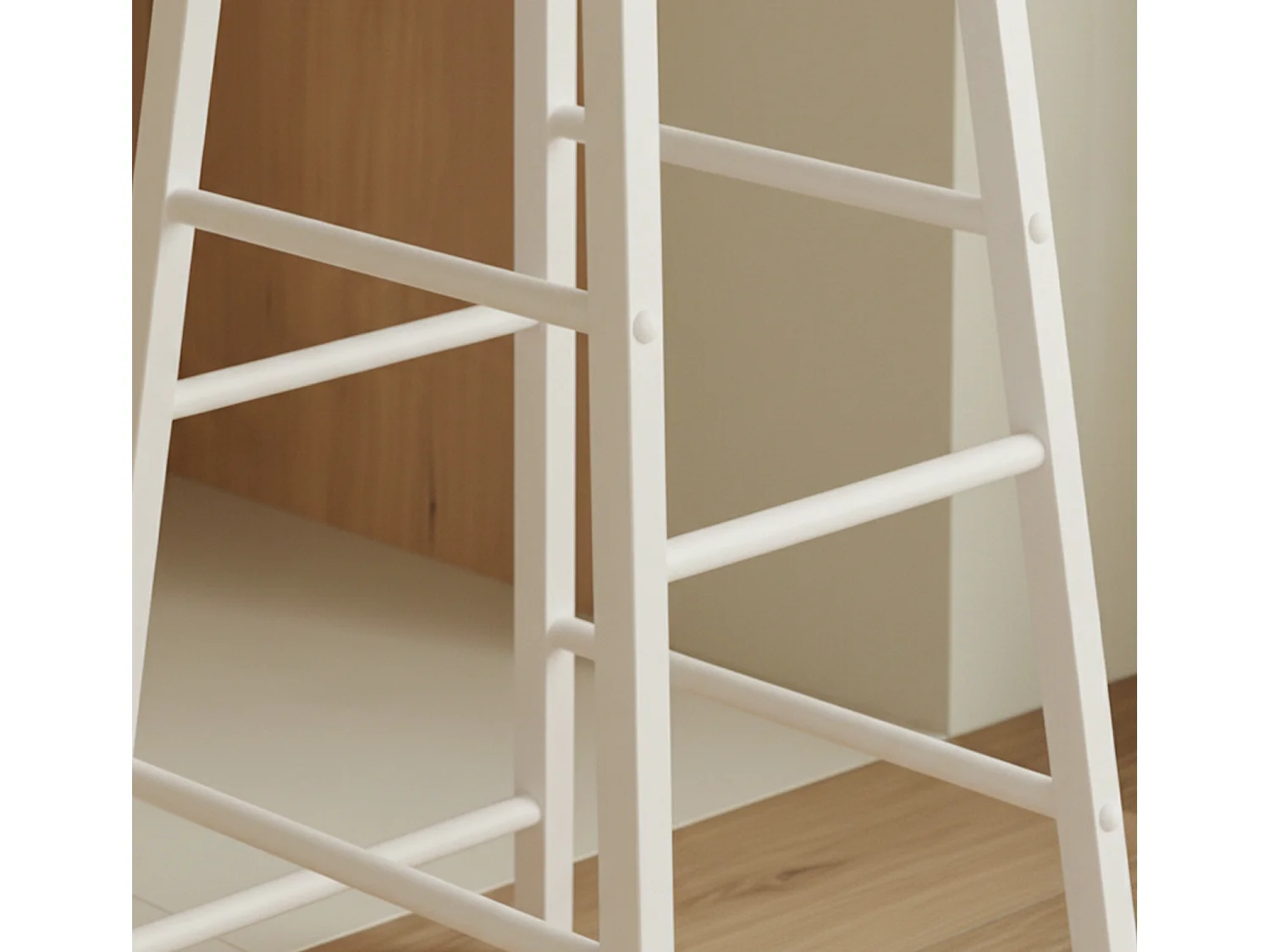 Tabourets pour Cuisine Salle à manger en Blanc et Sonoma 33x33x71cm Lucca