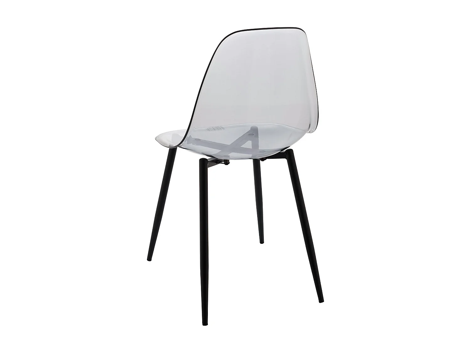 Set van 2 Dabdalhad stoelen, PET fauteuil, Ergonomische eetkamerstoel, Vergaderzitting, 53x46h81 cm, Fum?