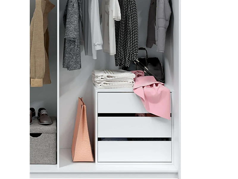 Cômoda branca, 60x57x44 cm