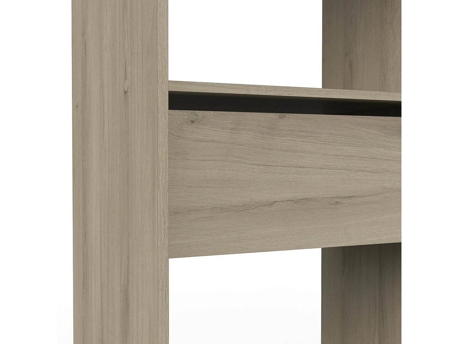 GroÃŸer Kleiderschrank Dcourtne, Schlafzimmermöbel, Schrank, Garderobe, 167x50 h192 cm, Eiche und MattweiÃŸ