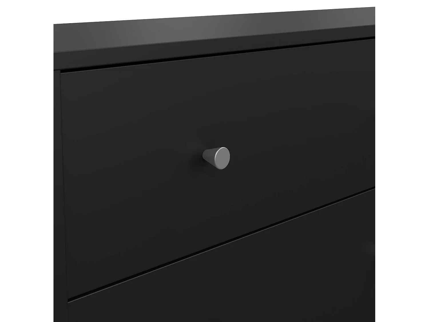 Buffet Dsanto, Buffet du salon, Commode de salon, Garde-manger de cuisine, 143x30 h68 cm, Noir