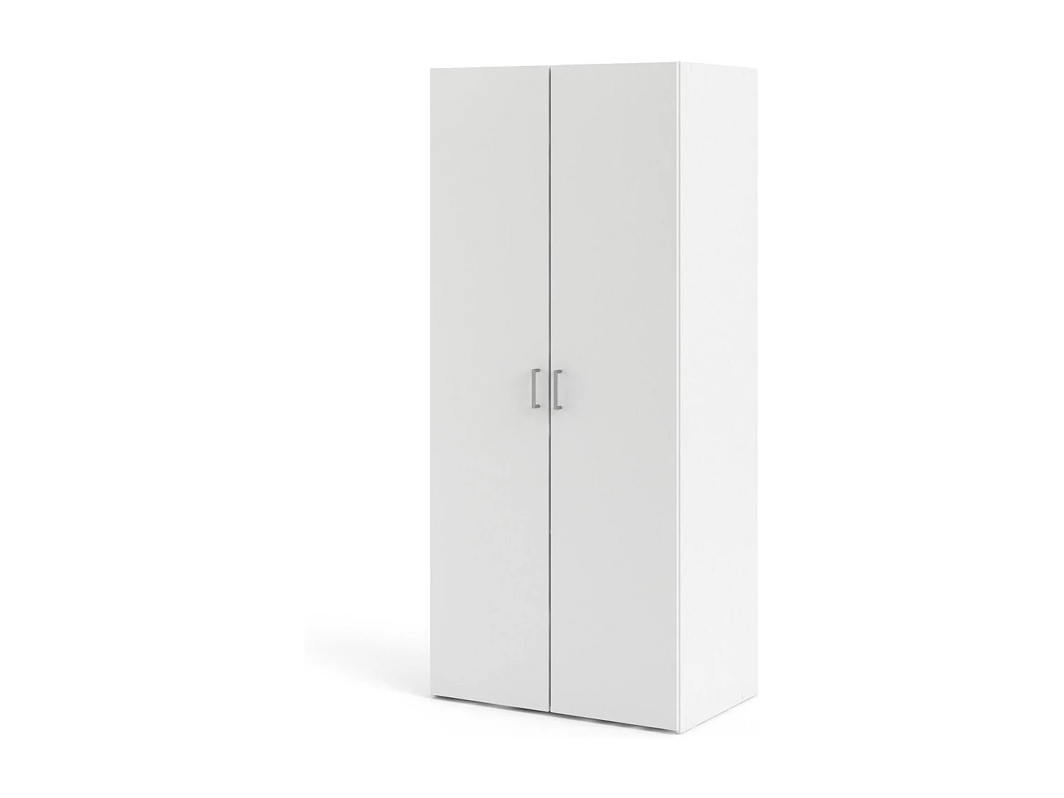 Kleiderschrank 2 Türen Dsec, Schlafzimmermöbel, Schrank, Garderobe, 78x50 h175 cm, WeiÃŸ