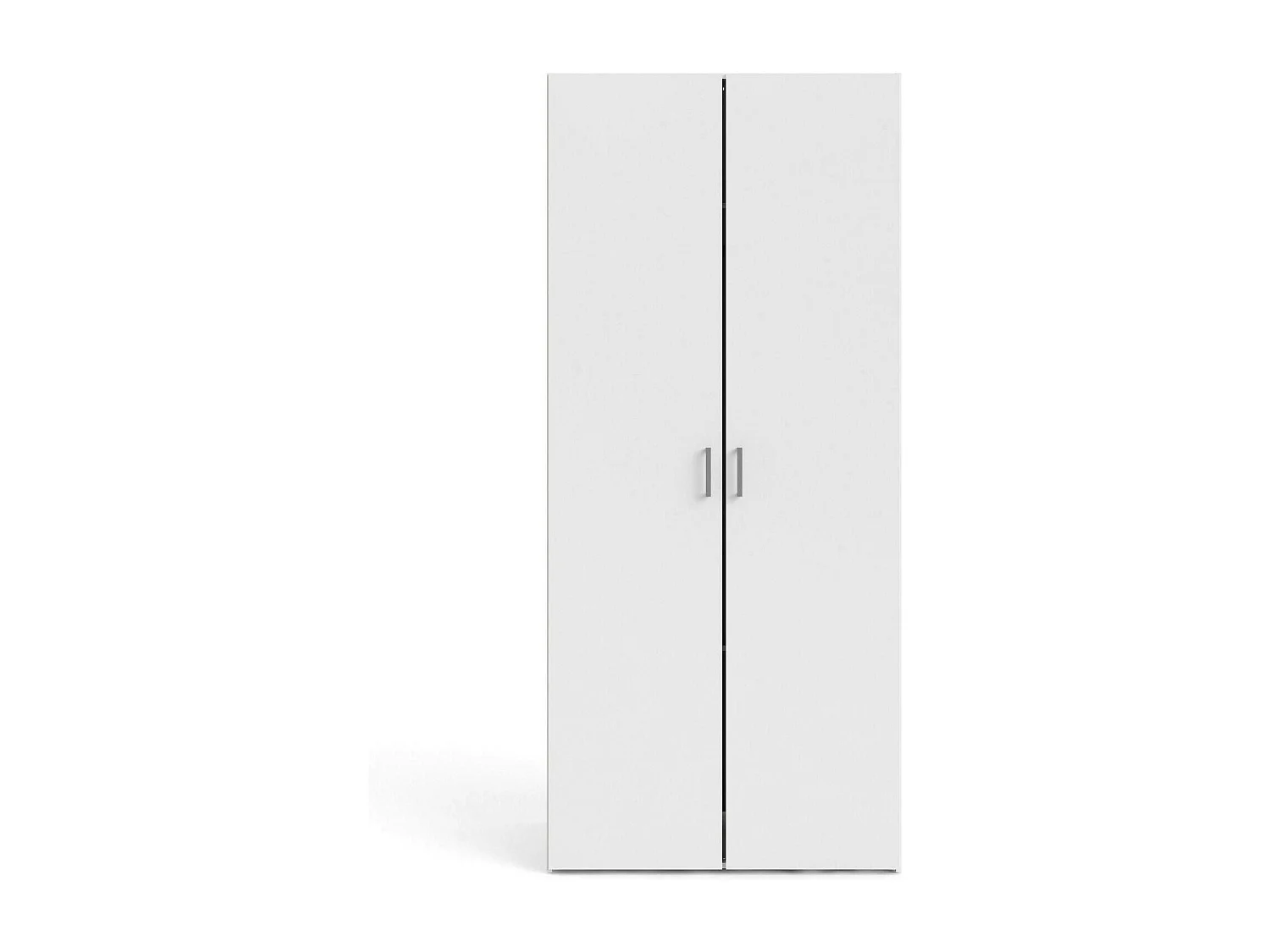 Garde-robe 2 portes Dsec, Meubles de chambre, Penderie de plain-pied, Placard à vêtements, 78x50 h175 cm, Blanc