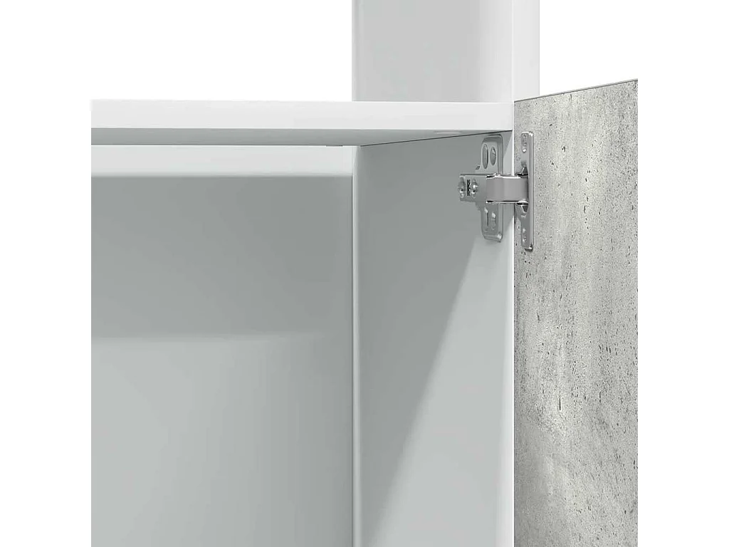 Mobile per Microonde “Lyon” Grigio Cemento 60x57x207 cm