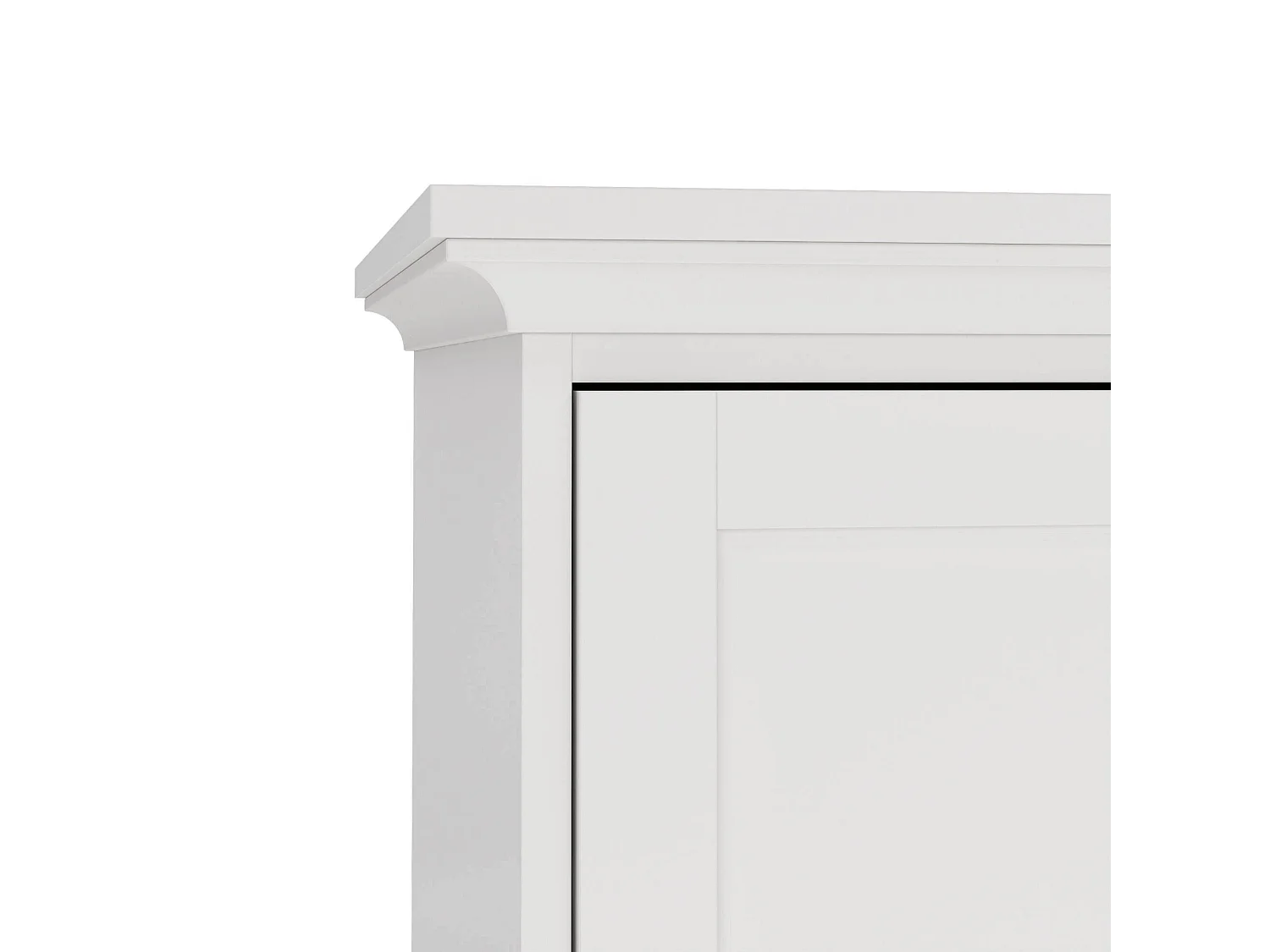 Kleiderschrank 2 Türen Dschen, Schlafzimmermöbel, Schrank, Garderobe, 96x61 h201 cm, WeiÃŸ