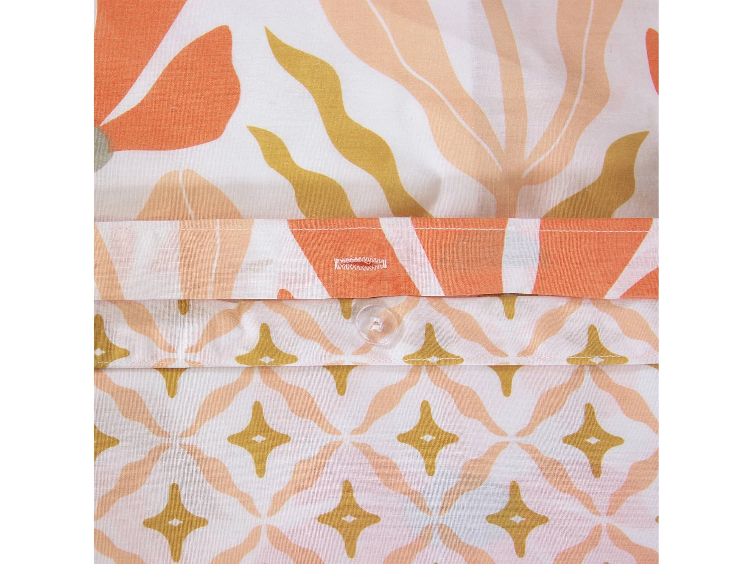 Juego de cama reversible con estampado floral, 2 plazas