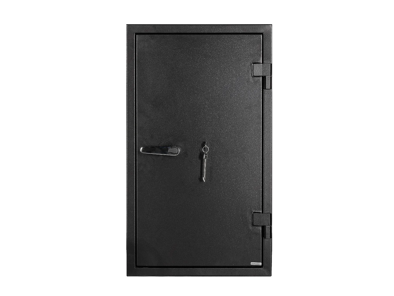 Coffre-fort S2 à clé en acier noir - anti-effraction et feu - L48 x l43,5 x H83 cm - 78L - MIRILO
