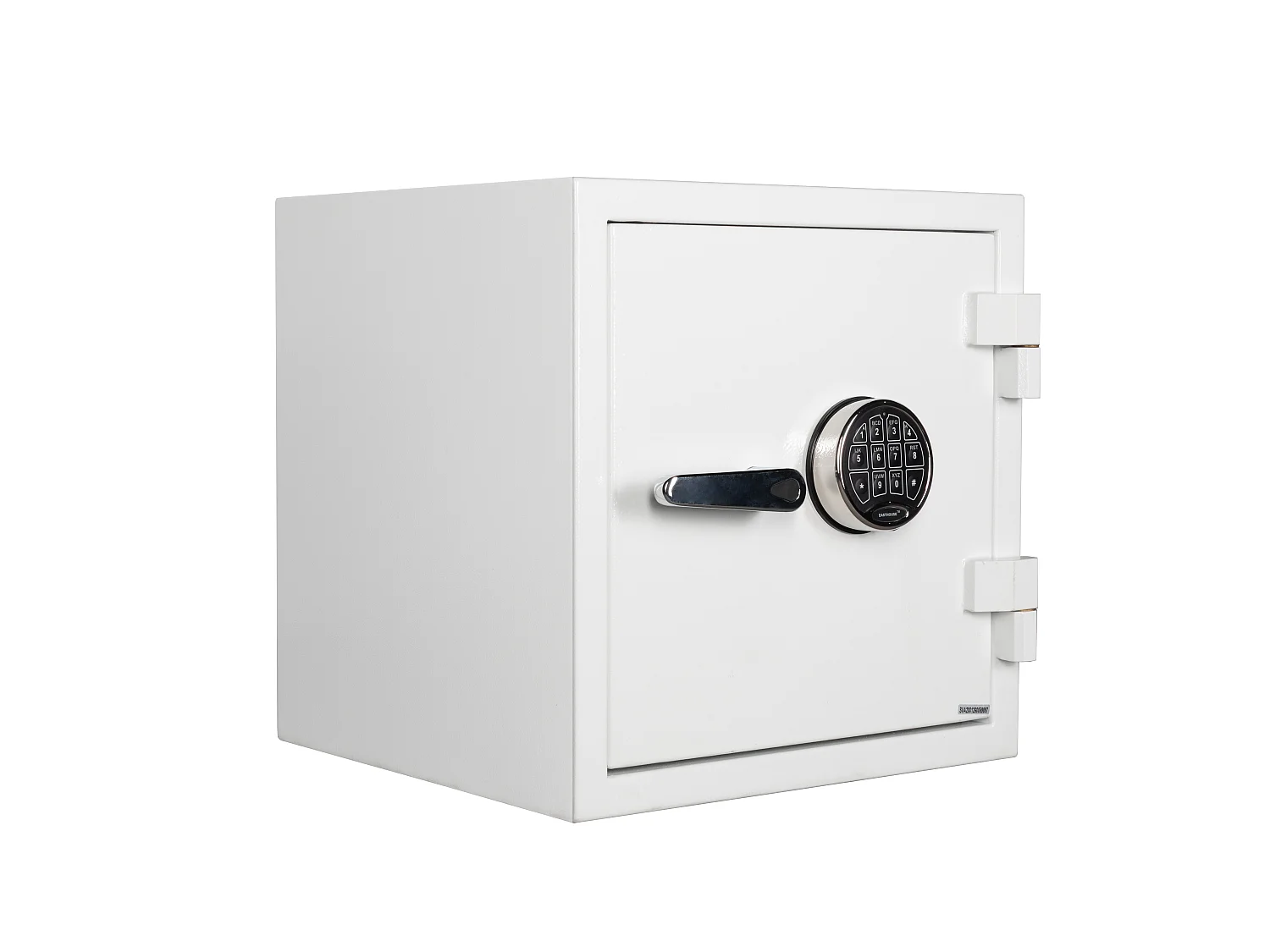 Coffre-fort S2 à code en acier blanc - anti-effraction et feu -  L44 x l43,5 x H45 cm - 33L - PALKANA