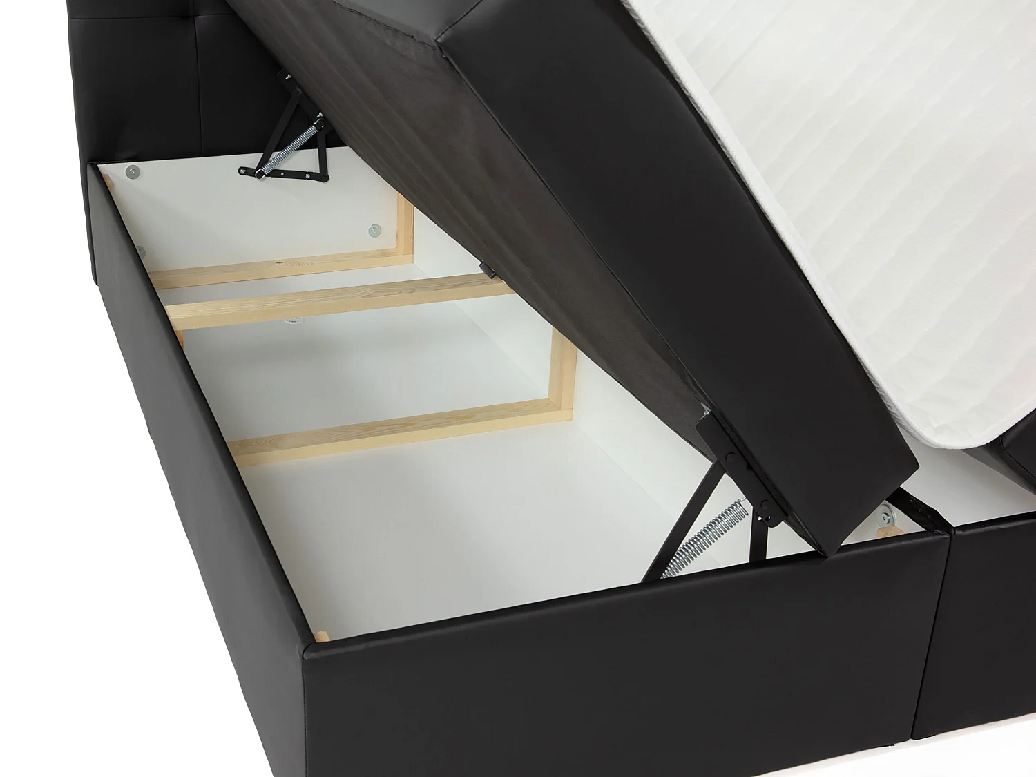 Cama continental Comfivo Osculum I, Doble, Gris oscuro, Tapiz