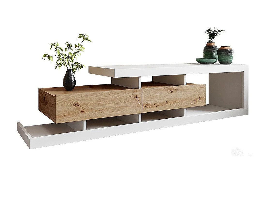 Meuble TV Rosmara, Nombre de tiroirs: 2, 20x5x4cm
