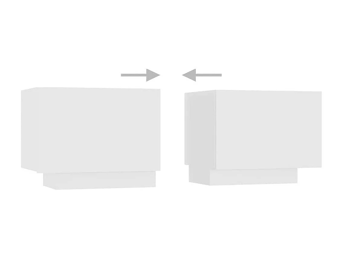 Mobile Porta TV con Luci LED Bianco 300x35x40 cm