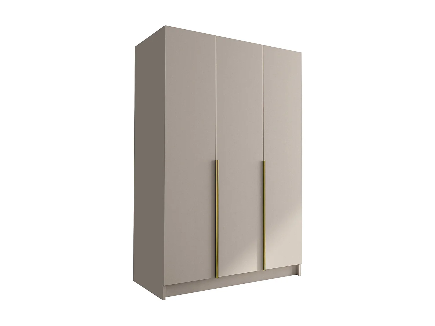 Armoire Closico 198, Cachemire|Doré, 215x150x58cm, Portes d'armoire: Avec des charnières