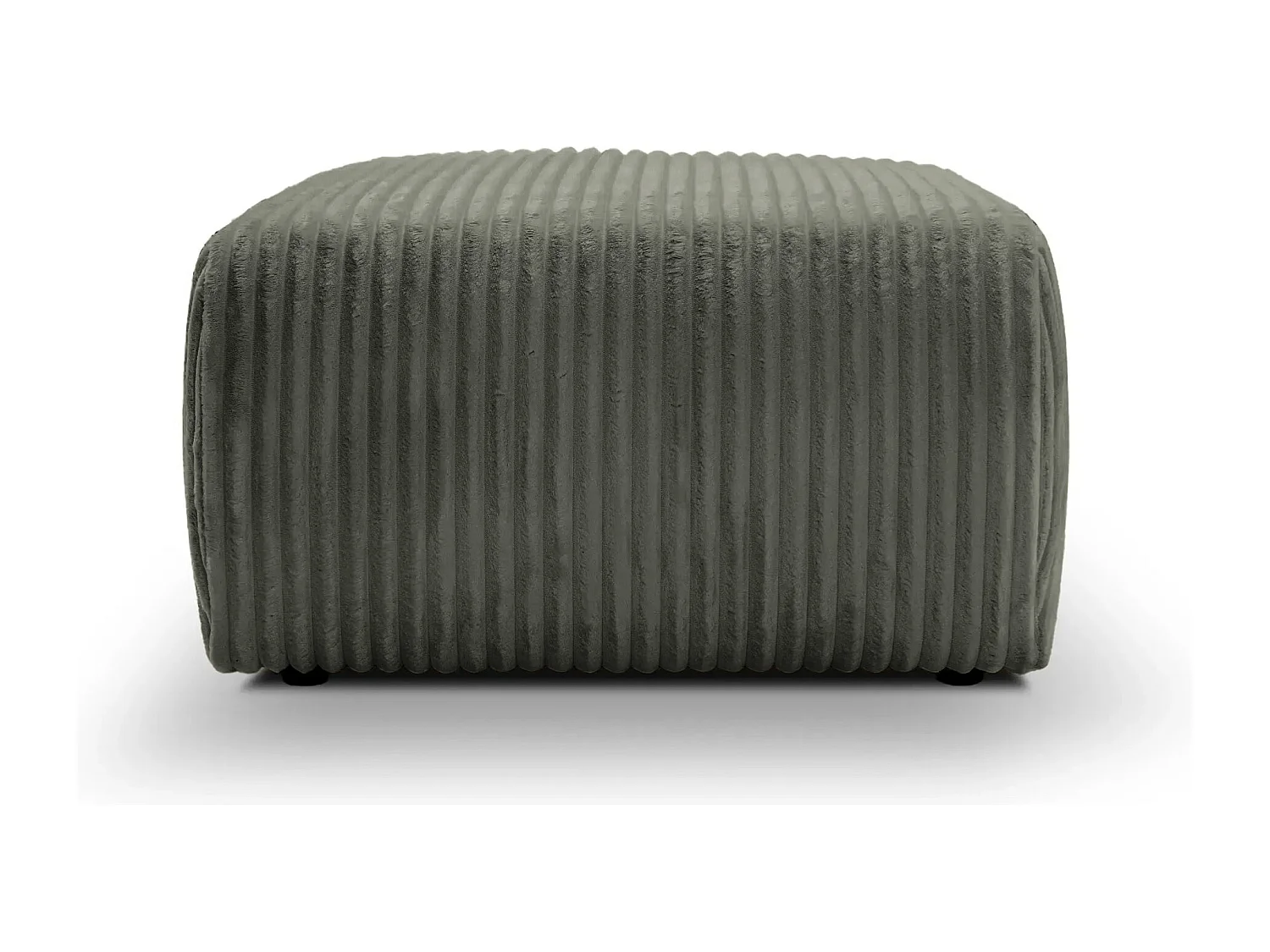 ELIO - Pouf velours côtelé - Vert