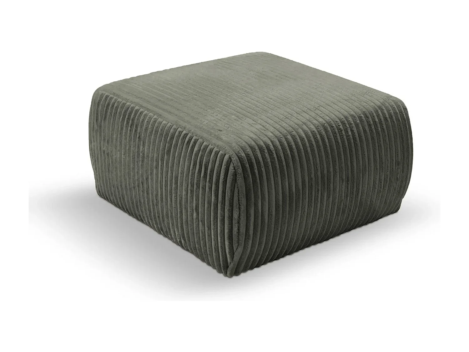 ELIO - Pouf velours côtelé - Vert