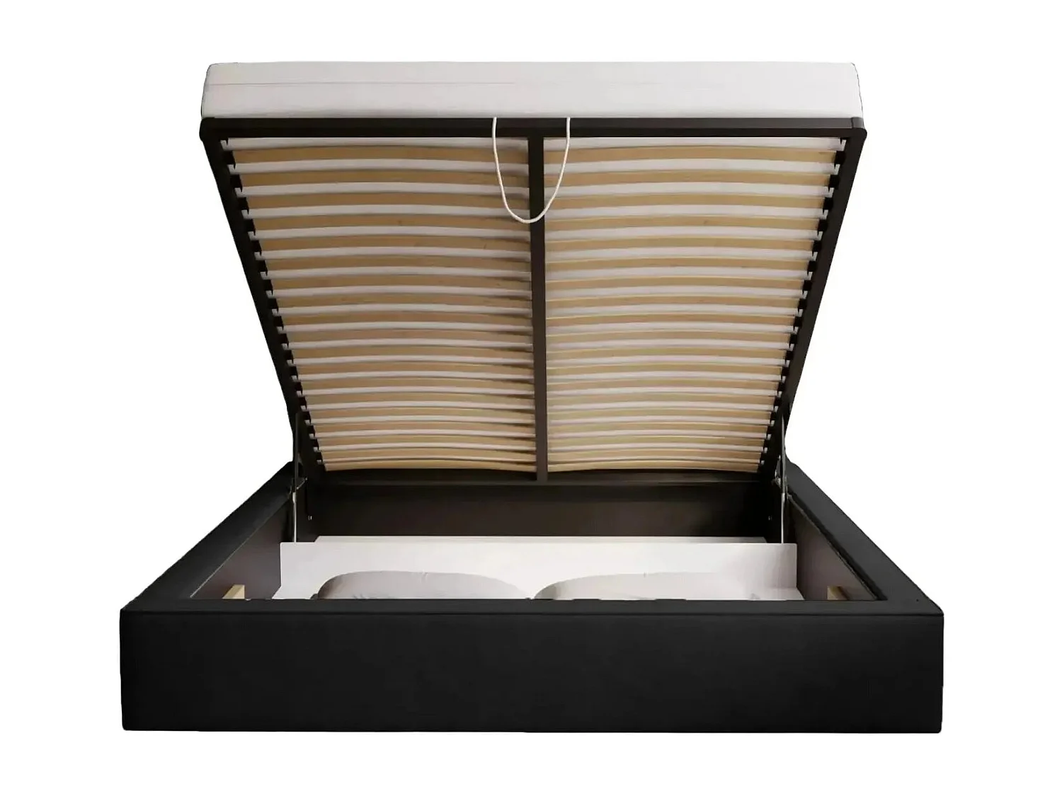 JOSEPHINE - Lit coffre 140x200cm - Noir